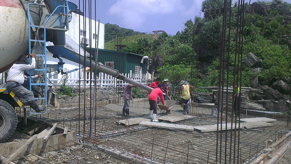 圓夢的開始 蘭嶼居家護理所地基灌漿