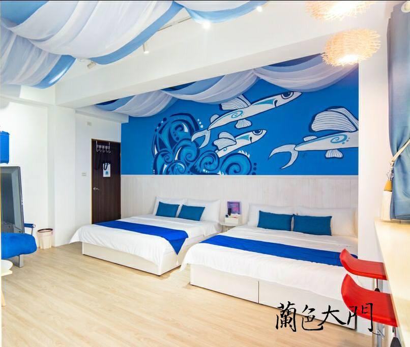 房型1:藍色海洋無敵海景家庭四人套房